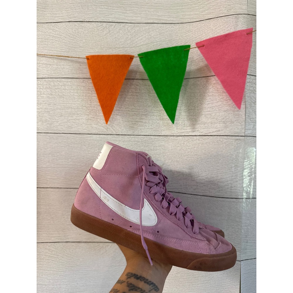 Nike Blazer Mid 77 Lavender Purple Suede Gum Sole High Top Sneakers CZ1052-600 8